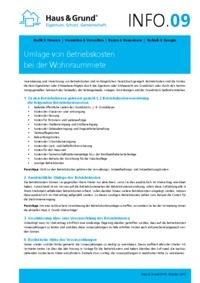 Umlage von Betriebskosten bei der Wohnraummiete