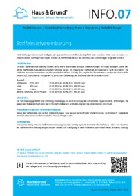 Staffelmietvereinbarung