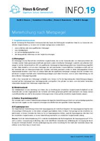 Mieterhöhung nach Mietspiegel