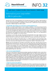 Bekämpfung von Legionellen in Wohngebäuden
