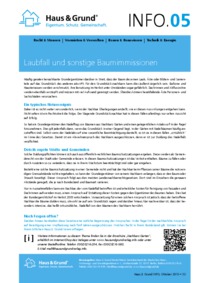 Laubfall und sonstige Baumimmissionen