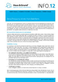 Beauftragung eines Handwerkers