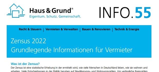 Zensus 2022 - Grundlegende Informationen für Vermieter